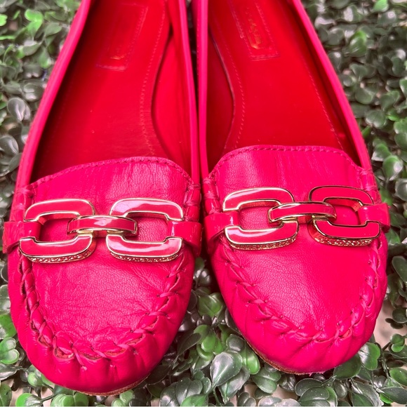 Coach Women's Pink Loafers with Gold Accents, Size: 6.5 - Picture 4 of 10